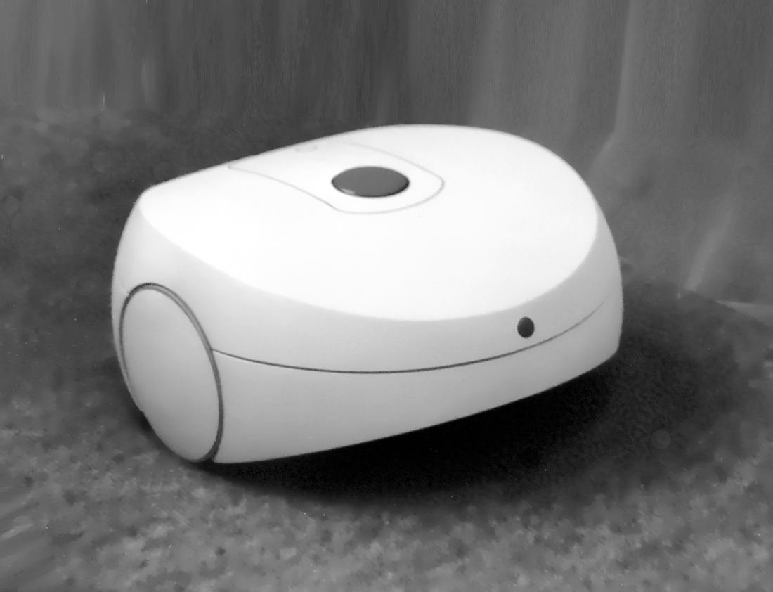A 1994 design-school model of a robot vacuum cleaner